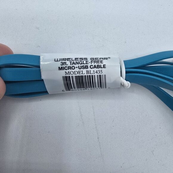 Wireless Gear 3FT Micro USB  Smooth Cable - Blue - Picture 2 of 4